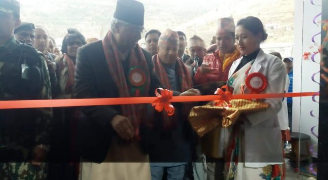 प्रधानमन्त्रीद्धारा नव निर्मित भवनको उद्घाटन