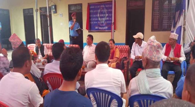 गुर्भाकाेट नगरपालिकाले बनायाे मेहलकुनामा प्रहरीको नयाँ भवन