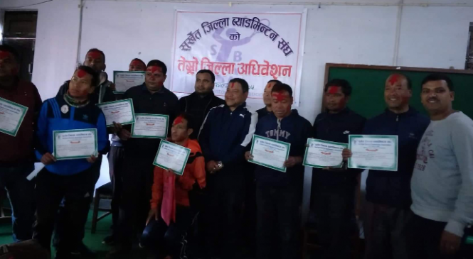 ब्याटमिन्टन संघ सुर्खेत अध्यक्षमा खनाल