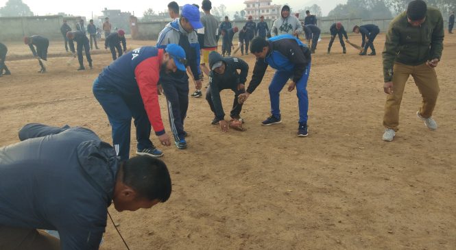 प्रदेश खेलका लागि रंगशाला सरसफाई