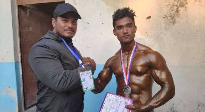 थापाले जिते ७५ केजी ताैलमा काश्य पदक