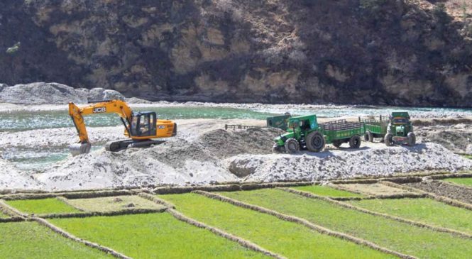 तिला, हिमा र जवा नदीको गिटी–बालुवा उत्खननमा रोक