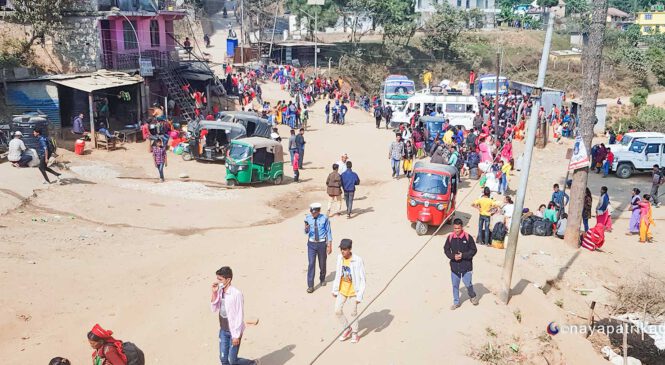 साढे दुई करोडमा बनेको बसपार्क प्रयोगविहीन