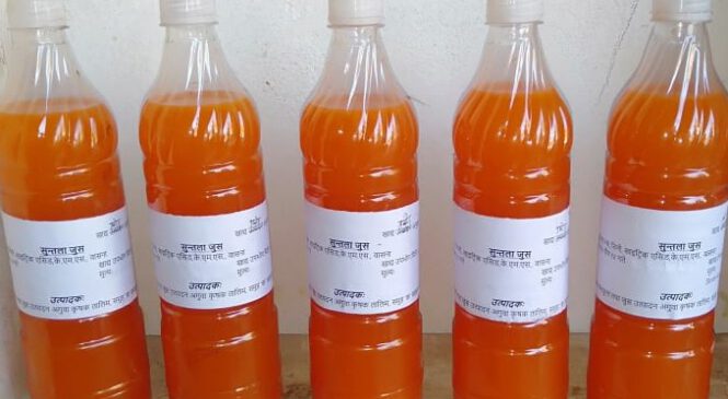 सुन्तलाबाट जुस उत्पादन