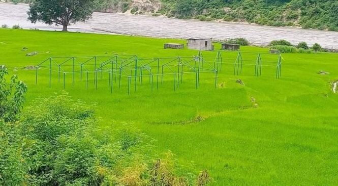 नगरपालिकाले बनाएको टर्नेल किसानले भत्काए