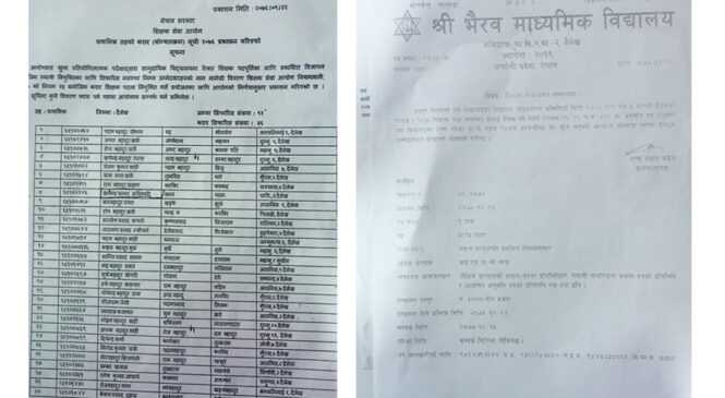 नाम निकालेका शिक्षकलाई नियुक्ति दिन अध्यक्षले मानेनन्, आफन्त राख्‍न उल्टै धम्की