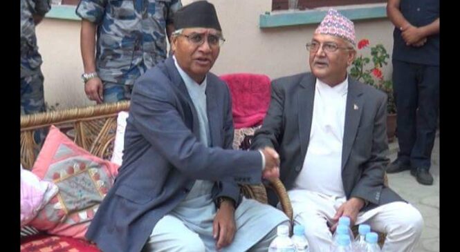 देउवा-ओलीबीच मिल्यो बोलीः अर्ली इलेक्शन