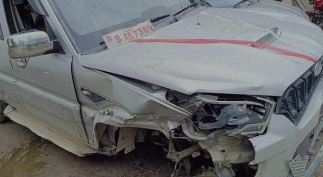 शिक्षा राज्यमन्त्रीका छोराले मापसे गरेर सरकारी गाडी दुर्घटना गराएको आरोप