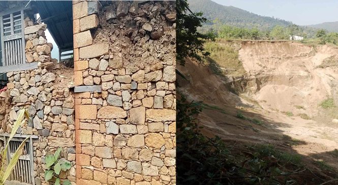 धादिङ भूकम्प: ६ वटा कच्ची घरमा क्षती, एक ठाउँमा पहिरो