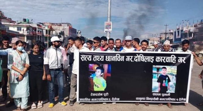 बिहानैदेखि वीरेन्द्रनगर तनावग्रस्त