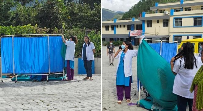 भुकम्पको डरले  मनिषाले चौरमा बच्चा जन्माइन्