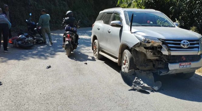 कर्णाली प्रदेश सभामुख र उपसभामुख सवार गाडी दुर्घटना