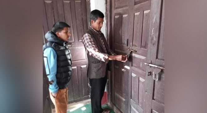 भुक्तानी रोकिएको भन्दै पालिकामा तालाबन्दी