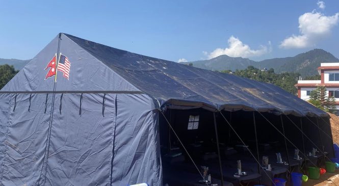 जाजरकोटमा बन्न थाल्यो अस्थाइ आवास
