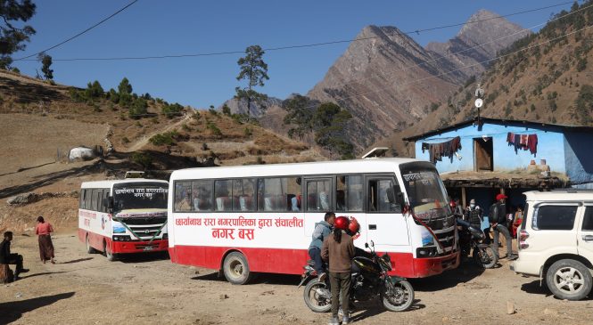 मुगुमा चल्न थाल्यो ‘नगर बस’
