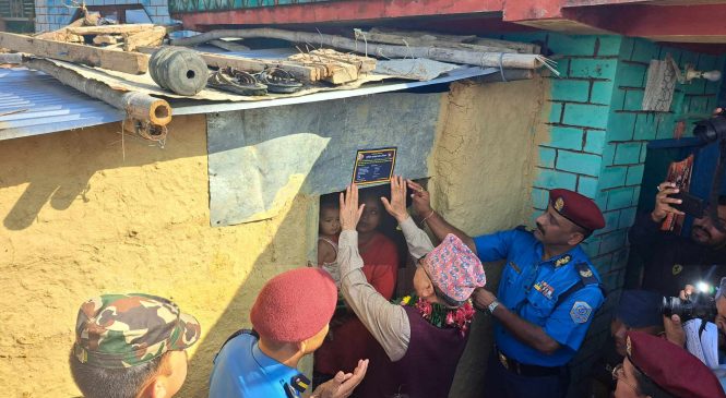 दुई लाख बढी नागरिकको घरमा स्टिकर