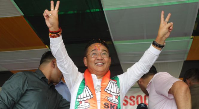 सिक्किममा निर्वाचन : एसकेएमले३२ सिटमध्ये ३१ मा जित