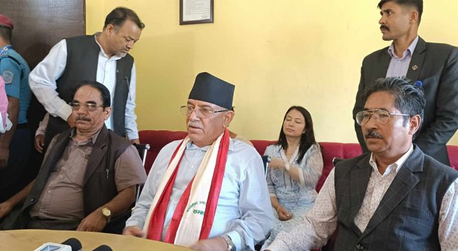 सुर्खेत आएर प्रचण्डले भने, अध्यक्ष पदभन्दा माथि प्रचण्ड हो