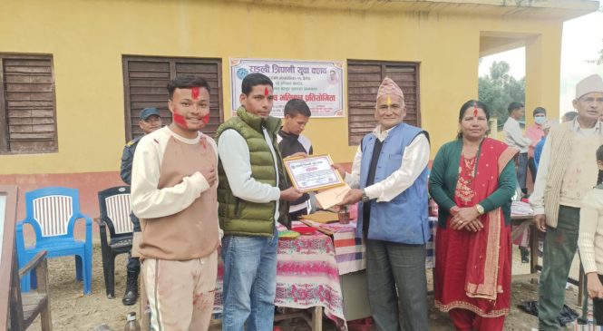 खेलाडीको सम्झनामा स्मृतिमा भलिबल प्रतियोगिता