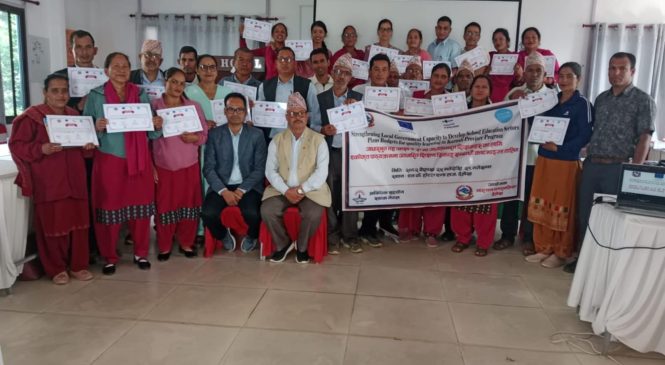 शैक्षिक गुणस्तर सुधार्न आधारभूत तहका शिक्षकलाई तालिम