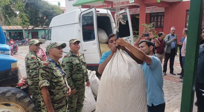 सुर्खेतमा ३५ बोरा अवैध जडिबुटी पक्राउ